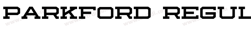 Parkford Regular字体转换 Parkford Regular字体转换